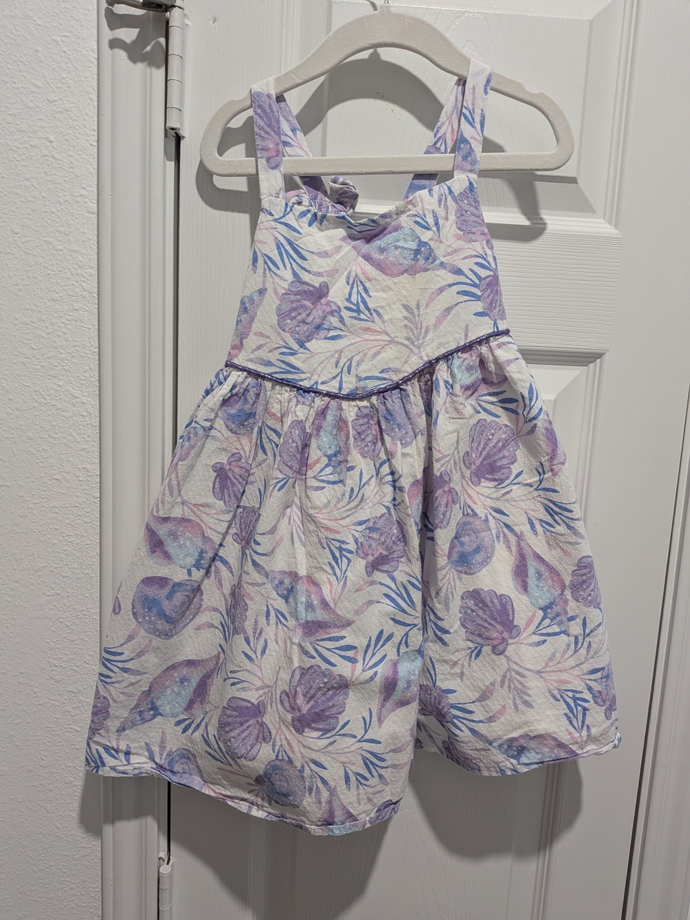 Max Studio Lavender and Blue Floral Tank Dress for Girls
